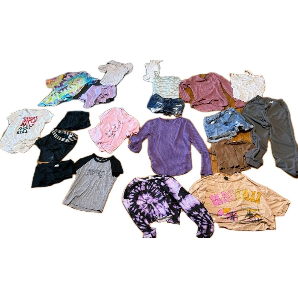 6+lbs 20-Pc Asst Girls Clothing Wholesale Set Bundle Lot Sizes YS,YM,YL, 10-13